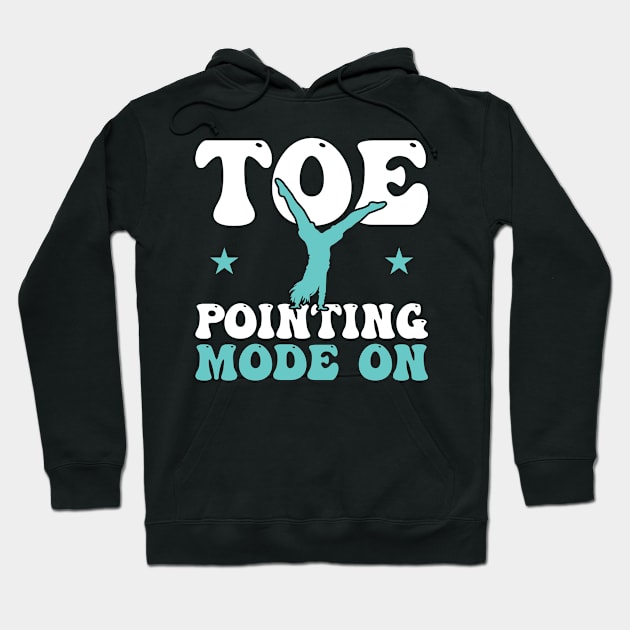 Toe Pointing Mode On - Cartwheel Hoodie by Peco-Designs